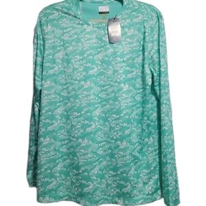 Greg Norman Collection Teal Performance Shirt